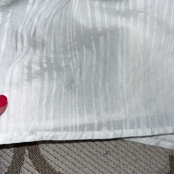 Caroline Constas White  Cotton Spaghetti Beaded Straps Embroidered  Midi Dress - Picture 13 of 16